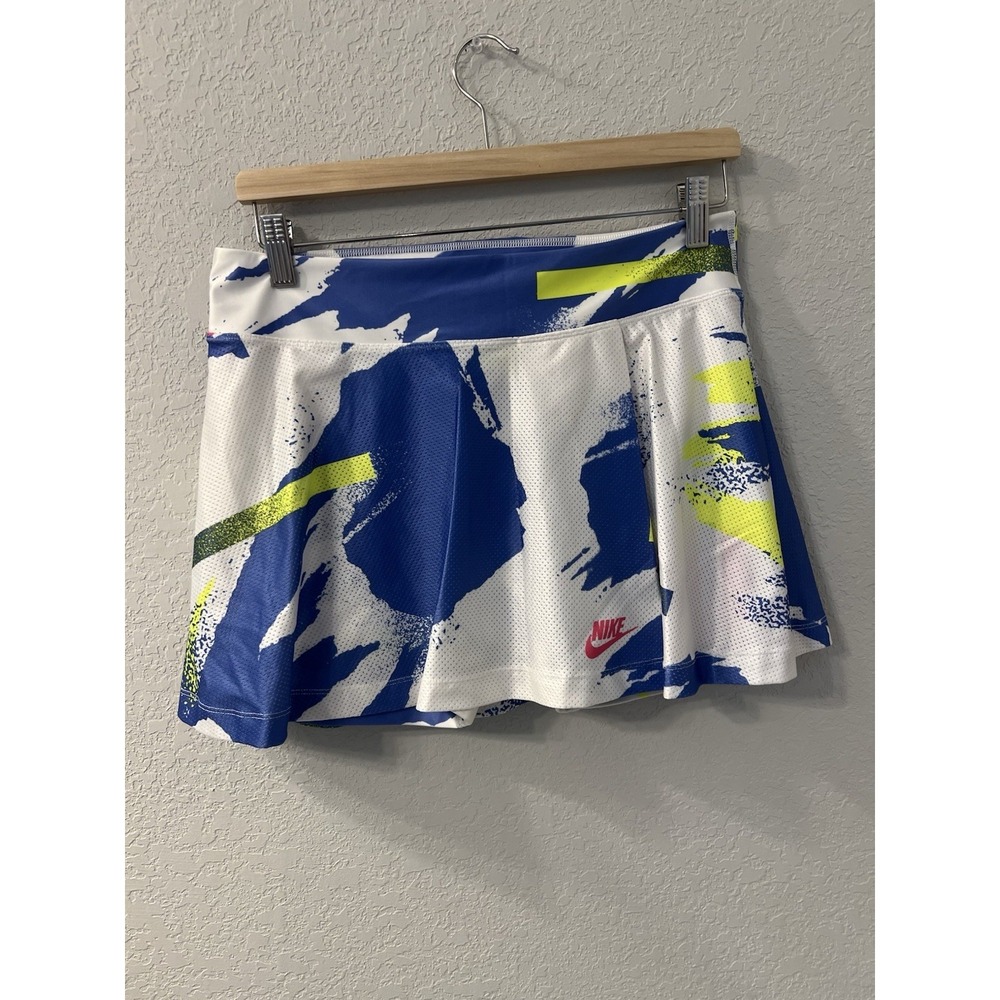 Nike Challenge Court Womens Sz M Multicolored Abstract Dri-Fit Tennis Skort